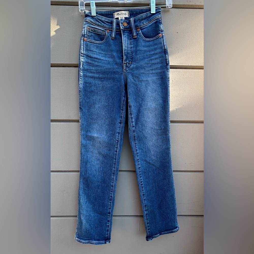 Madewell Blue Straight Leg Jeans Classic Style